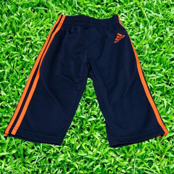 Adidas blue pants orange stripe size 6M